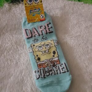 Spongebob Squarepants No Show Socks Size 4-10